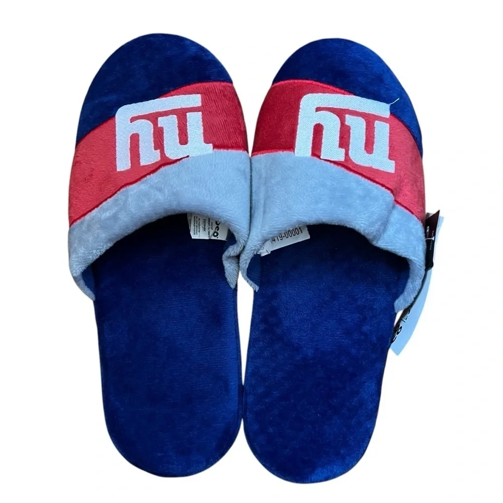 Foco| NY Giants Blue and Red Slide Slippers - Size L 11-12